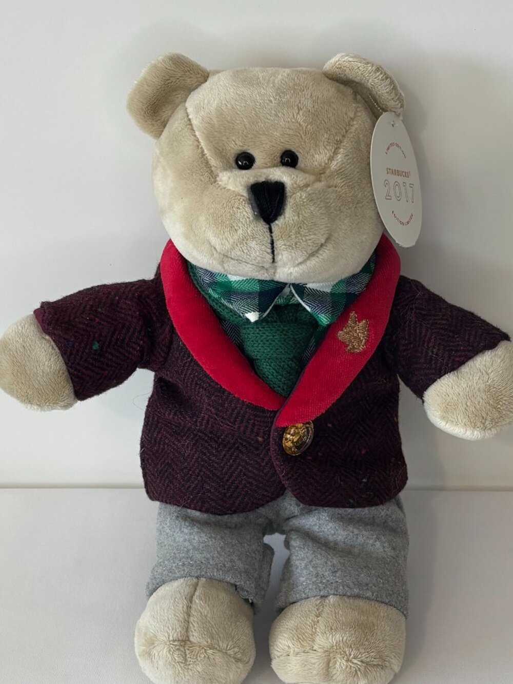 Starbucks 2017 Limited Edition Bearista Collection 10" Plush